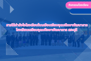 การให้กำลังใจโรงเรียนในเครือเตรียมอุดมศึกษาพัฒนาการ โรงเรียนเตรียมอุดมศึกษาพัฒนาการ สระบุรี